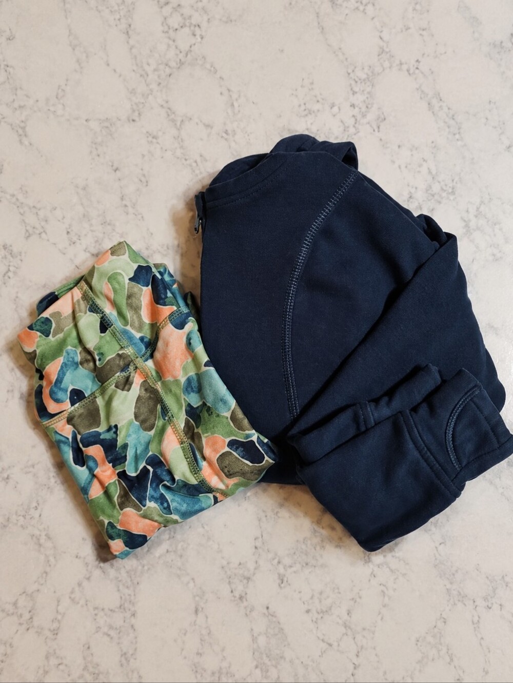 Member's Mark Camo Quarter Zip Hoodie Legging Set